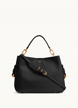 Donna Karan Bellerose Satchel Veske Svarte | Norge_DK31721