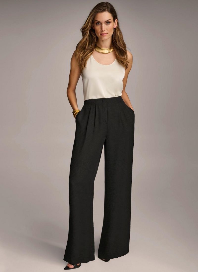 Donna Karan High Waisted Bukse Svarte | Norge_DK78354