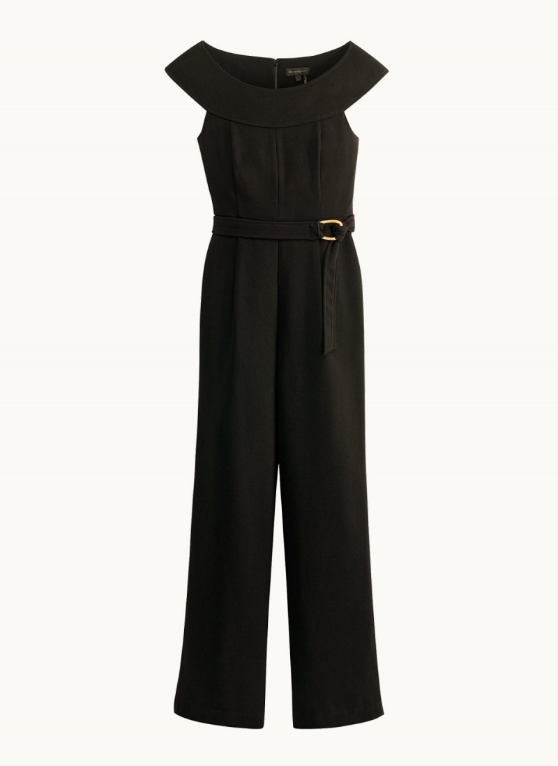 Donna Karan Jumpsuit With Hardware Belt Jumpsuit Svarte | Norge_DK21010