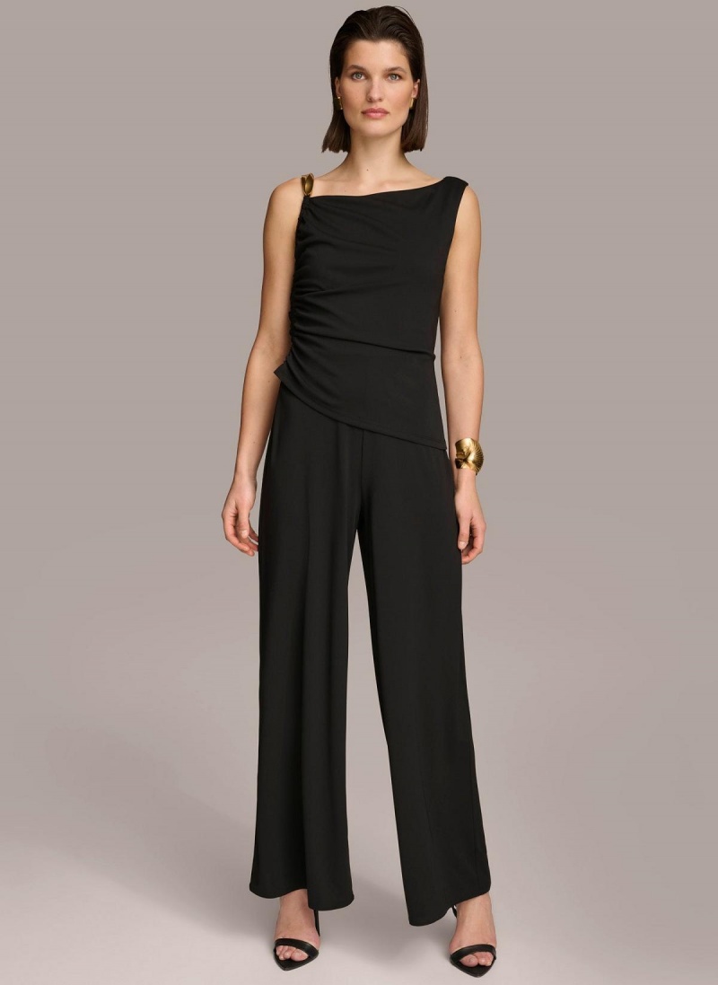 Donna Karan Jumpsuit With Hardware Jumpsuit Svarte | Norge_DK13453