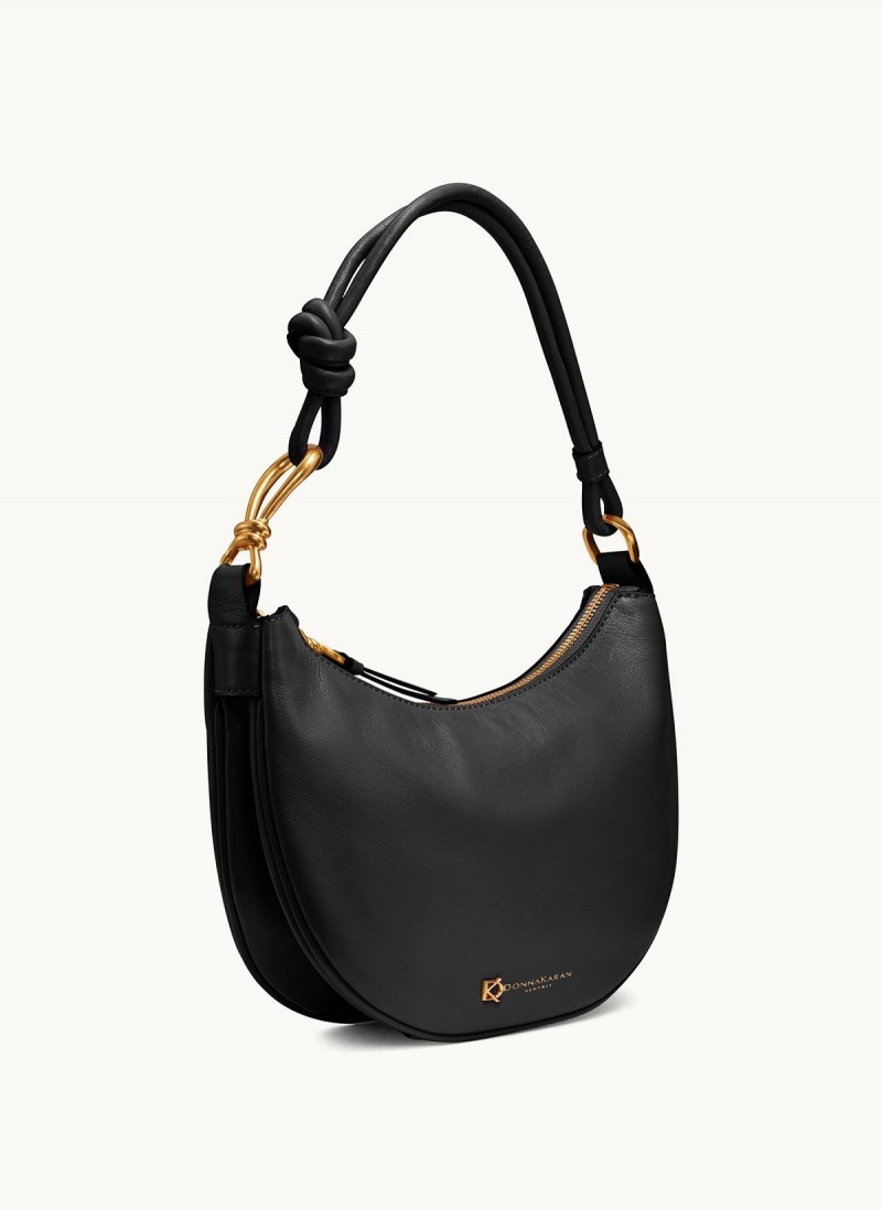 Donna Karan Roslyn Small Hobo Veske Svarte Gull | Norge_DK82761