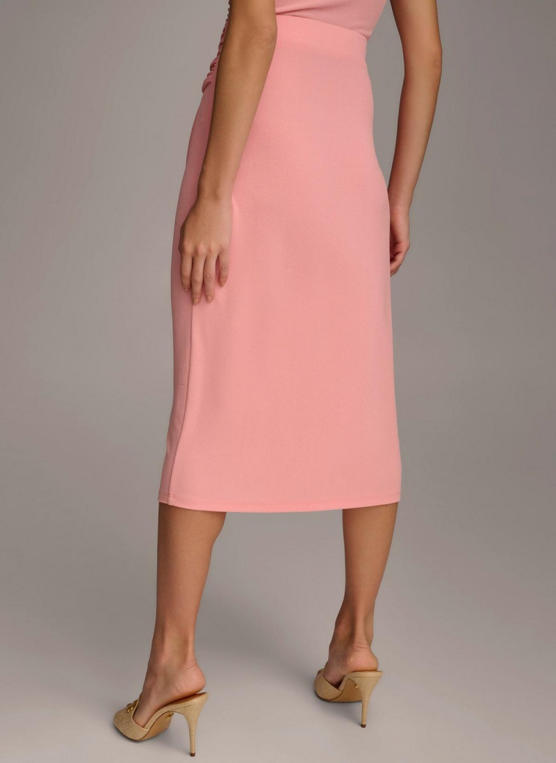 Donna Karan Ruched Skjørt Rosa | Norge_DK19096