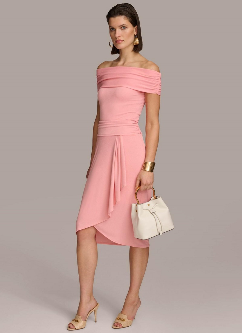 Donna Karan Ruched Skjørt Rosa | Norge_DK19096