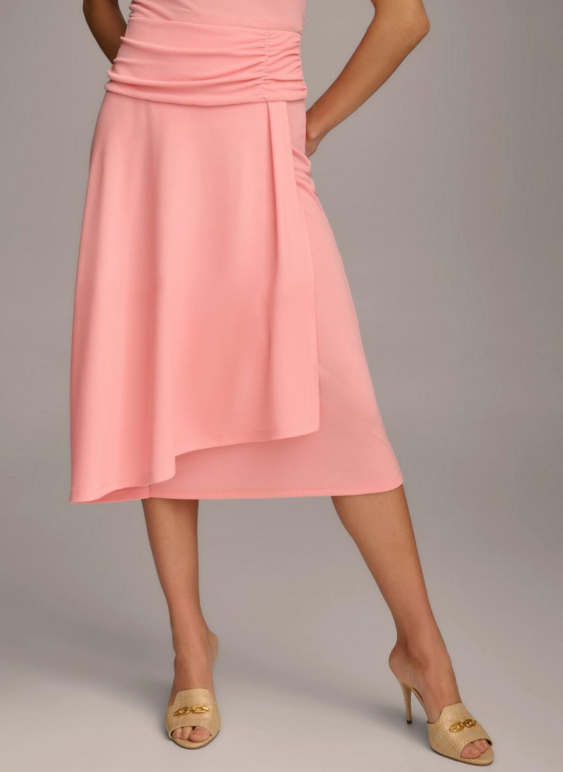 Donna Karan Ruched Skjørt Rosa | Norge_DK19096