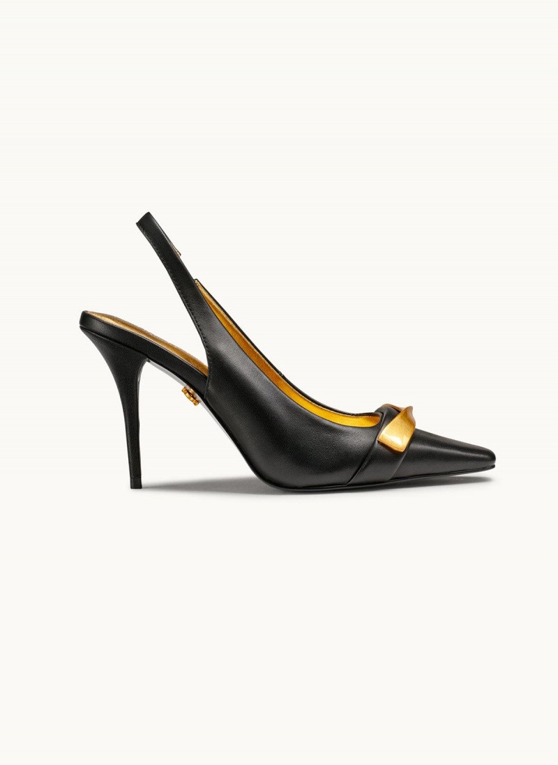 Donna Karan Sayer Slingback Høye Hæler Svarte | Norge_DK79965