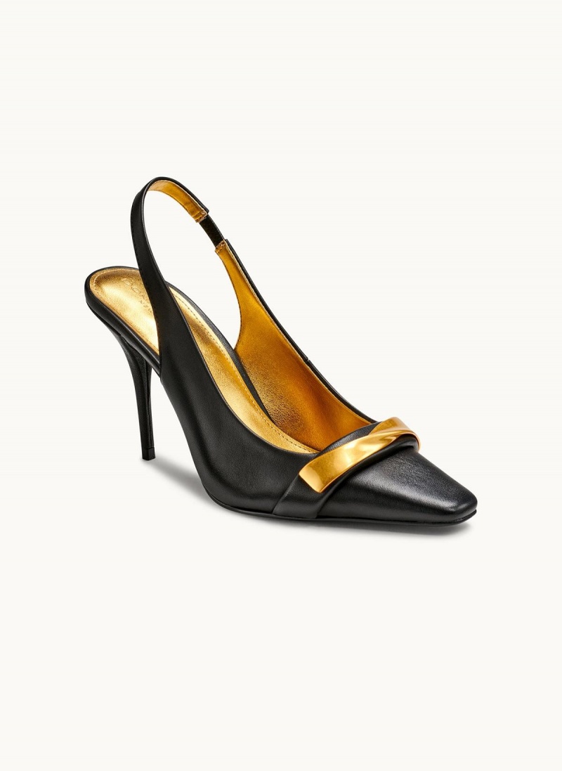 Donna Karan Sayer Slingback Høye Hæler Svarte | Norge_DK79965