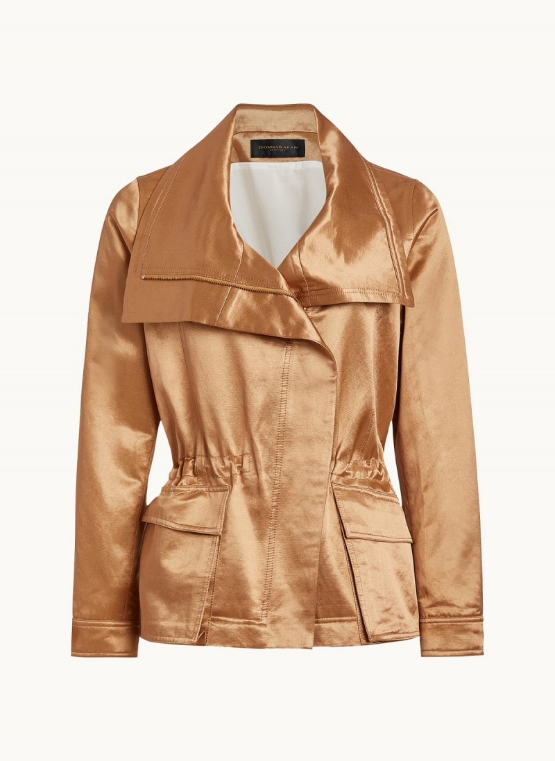 Donna Karan Utility Blazer Ytterklær Kopper | Norge_DK11067