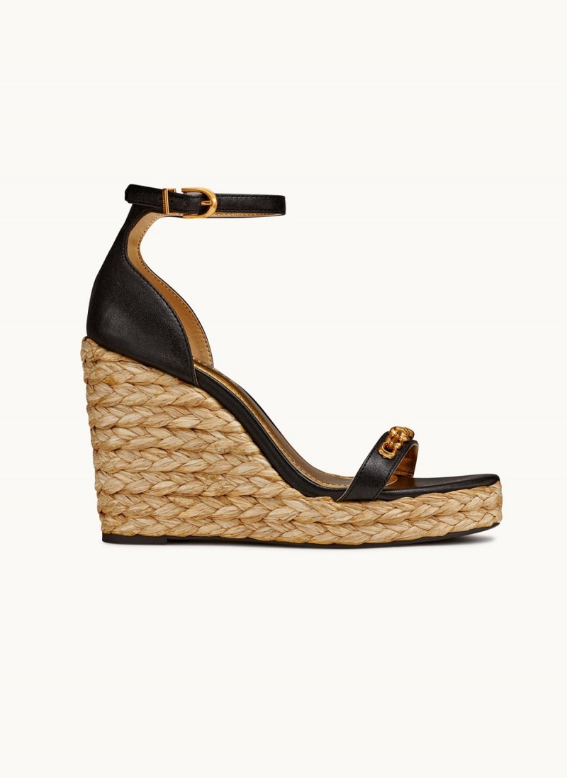 Donna Karan Yulissa Ankle Reima Espadrille Høye Hæler Svarte | Norge_DK34742